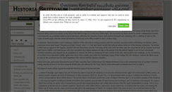 Desktop Screenshot of historiabrittonum.net